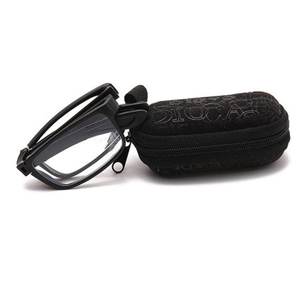 

fashion sunglasses frames folding glasses finished myopia men women prescription eyeglasses 2021 black optical eye with bag -1 -1.5 -2