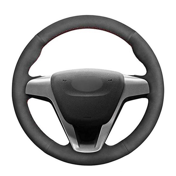 

steering wheel covers hand sew black suede car cover for lada vesta 2021 xray