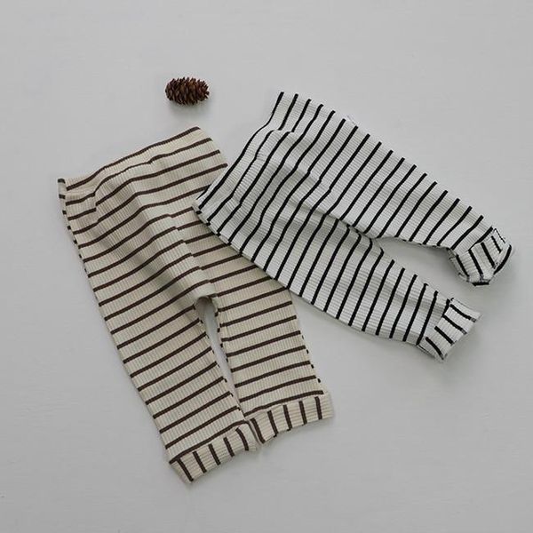 

trousers 8205 baby pants striped knitted autumn 2021 boys and girls pp 0-2t elastic big bupants, Blue