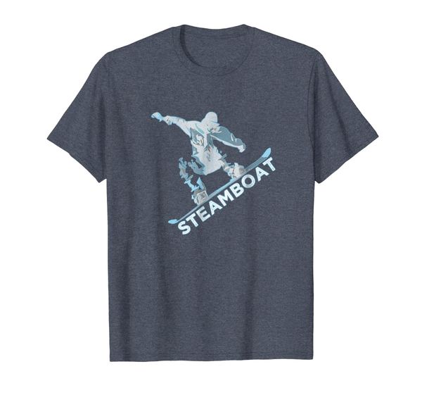 

cool retro steamboat snowboard shirt - steamboat t-shirt, White;black
