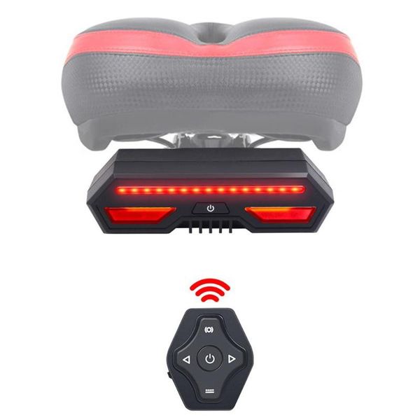 

bike lights wireless bicycle rear turn signal light laser tail lamp smart usb rechargeable cycling accessories remote led