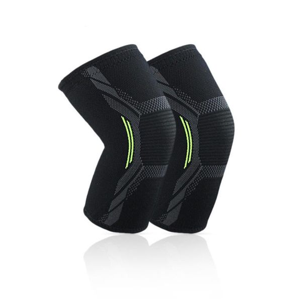 

elbow & knee pads muscle tape sports weaving brace pad support protect compression breathable running equipment, Black;gray