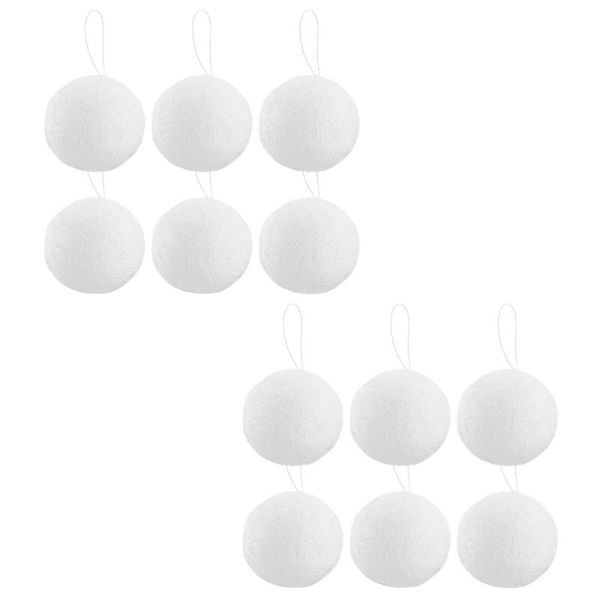 

party decoration 1 set of 12pcs christmas snowballs tree hanging pendants