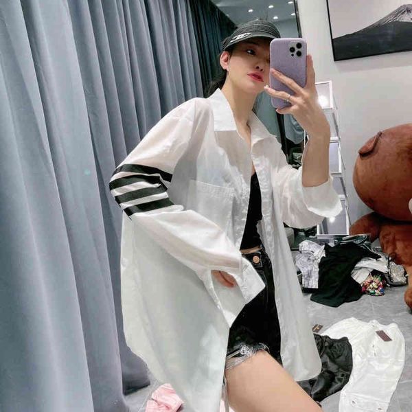 

tb spring summer four bar sunscreen shirt coat for men and women, White