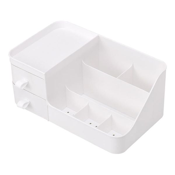 

bedroom cosmetic jewelry tidy organizer 7 grid home desklarge capacity pp makeup box display dual drawer bathroom storage boxes & bins