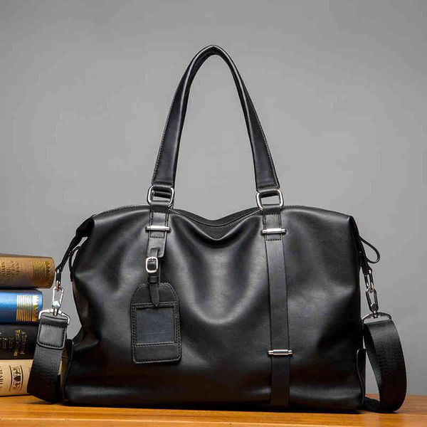 

duffel bags handbags business leisure men's handbag versatile city trendy daily satchel single shoulder straddle