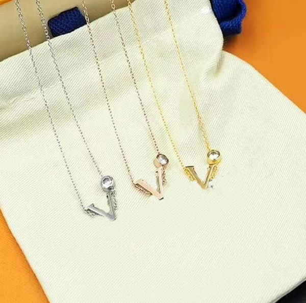 

fashion charm necklaces titanium steel necklace diamond necklace fashion couple necklace personalized supply, Silver