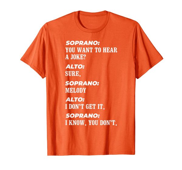 

Funny Choir Soprano Design Altos don't Sing Melody Chorister T-Shirt, Mainly pictures