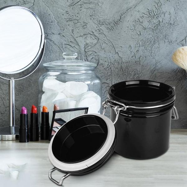 

eyebrow tools & stencils eyelash glue storage black tank activated stand carbon sealed jar container extension women beauty accessories