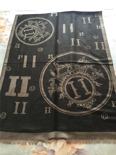 

new luxury scarf fashion classic soft cotton yarn-dyed scarf famous designer scarf length 180*70cm shawl, Blue;gray