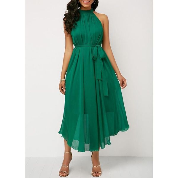 

casual dresses bandage summer dress women 2021 plus size slim chiffon maxi elegant off sholulder pleated long party, Black;gray