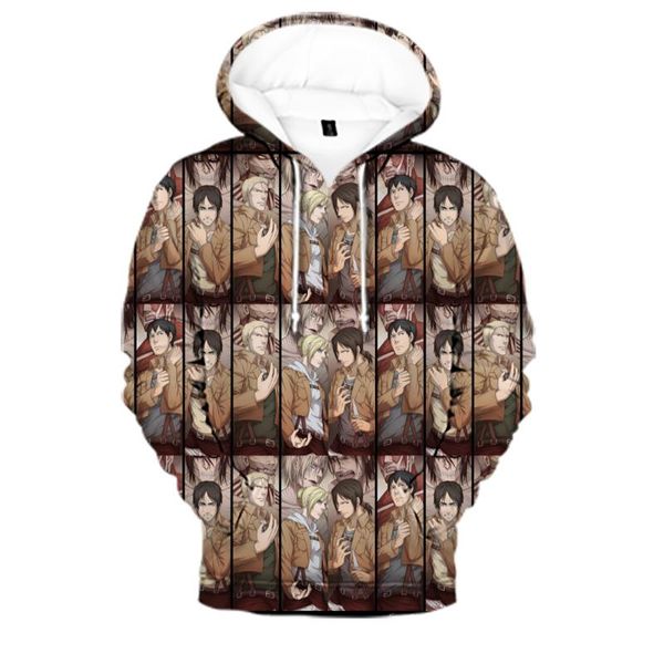 

men's hoodies & sweatshirts classic spring autumn 3d personality attacking giants hoodie novelty men's/women's cool boys/girl, Black