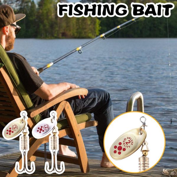 

rotating metal bright fish hook bait iron piece fishing hooks