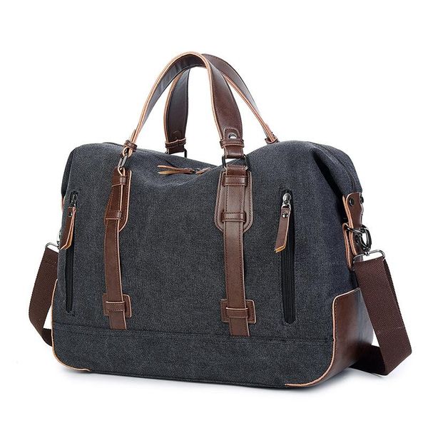 

vintage crossbody bag canvas duffle bags men messenger big handbag tote briefcase leisure duffel