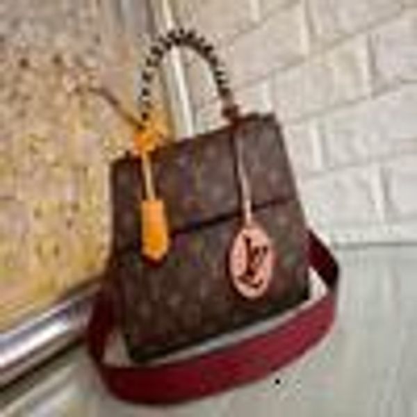 

libobo6_1 cqtd m43982 backpacks handbags iconic handles shoulder bags totes cross body bag clutches evening oxidized leather business, Red;black