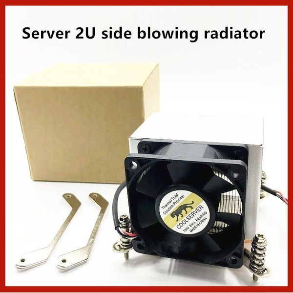 

fans & coolings copper bottom server 2u side blown radiator fan 1155 1150 1366 2011 775 interface double ball square