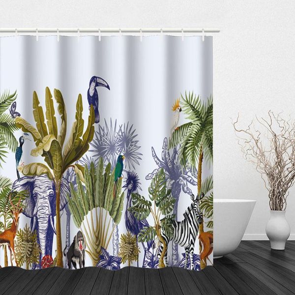 

shower curtains flower and plant hook curtain modern polyester waterproof digital printing