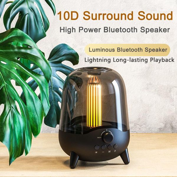 

portable speakers breathing light bluetooth speaker tws creative color charging night small sound led card subwoofer