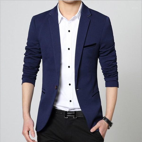 

brand mens casual blazers autumn spring fashion slim fat suit jacket men blazer masculino clothing vetement homme m~5xl men's suits &, White;black