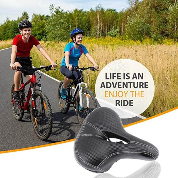 

bike saddles bicycle saddle ultra wide comfortable cushion seat cycling shockproof breathable
