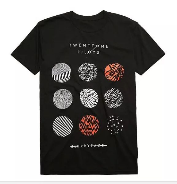 

21 twenty one pilots blurryface t-shirt new licensed & official, White;black