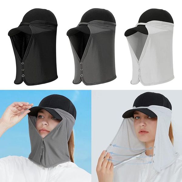 

1pcs outdoor neck flap quick dry breathable sun protection cover for cap fishing hat baseball cycling caps & masks, Black