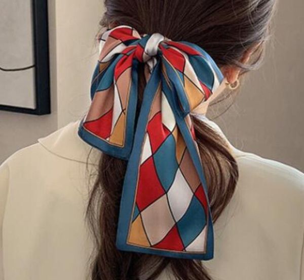 

retro french silk scarf with headband, Silver