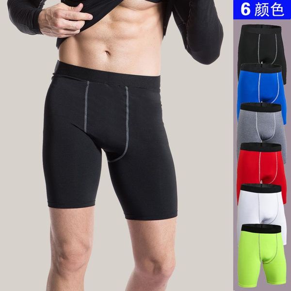 

running shorts mens compression sports tights men jogging leggings fitness gym quick dry breathable exercise trouser sp-008, Black;blue