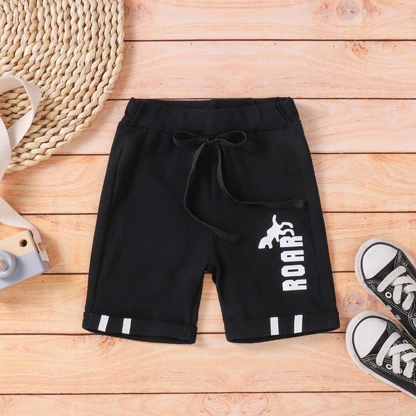 

shorts patpat toddler boy letter solid sporty, Black