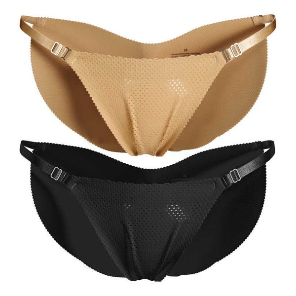 Frauen Schwamm Gepolsterte Gefälschte Ass Höschen Hüfte Butt Lifter UP Unterwäsche Unten Push-Up Angepasst Strap G-string Nahtlose BIkini Hosen h1018