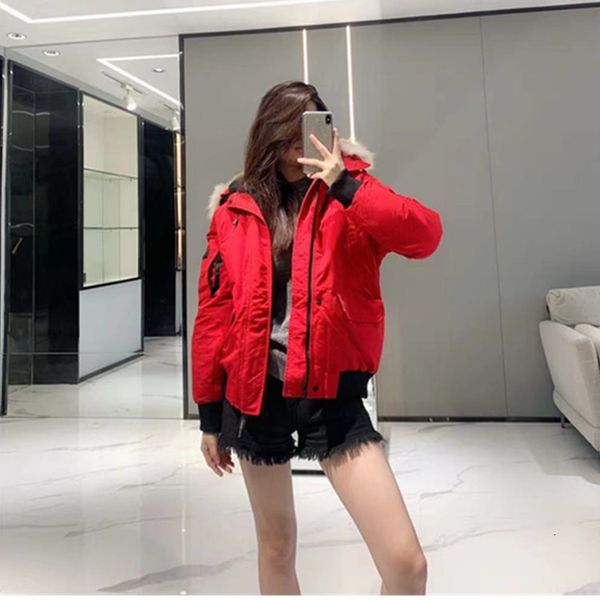 

canada co signed putin's same warm work cloth parker big goose 01 men's and women's down et, Black