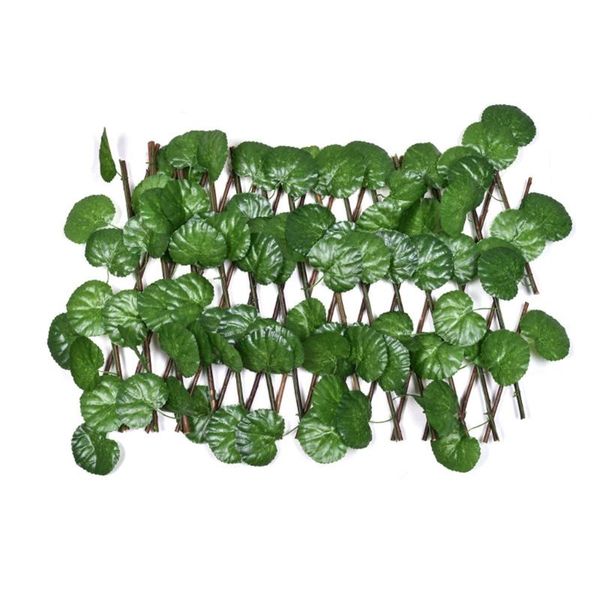

fencing, trellis & gates retractable simulation fence artificial plant leaves hedges privacy for outdoor garden yard balcony terrace wall de