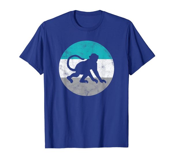 

monkey retro gift for men women boys girls t-shirt, White;black
