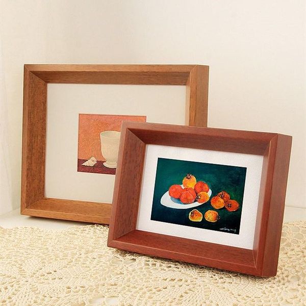

frames 1 piece simple solid wood picture frame for family pos table decoration deskpo art ornament 5-10inch gift