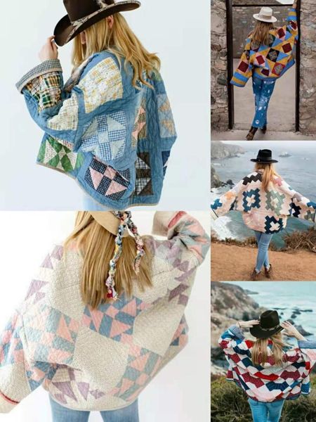 

women's jackets 2021 autumn and winter casual loose cotton jacket, Black;brown