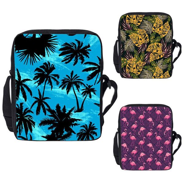 

waist bags 3d print singer hawaii shoulder women zipper canvas fashion hawaiian back pack crossbody for children teenage rucksack