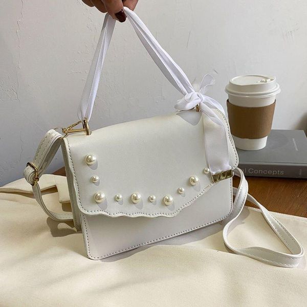 

waist bags retro crossbody bag women flap purse fashion small square single shoulder handbag portable pure color totes female