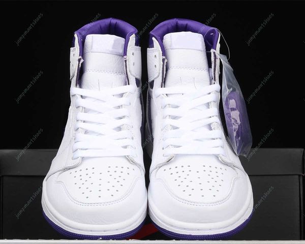 

high og jumpman 1 basketball shoes mens womens white purple outdoor sportsmo8w