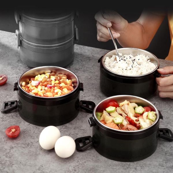 

dinnerware sets stainless steel lunch box vacuum thermal office school picnic
