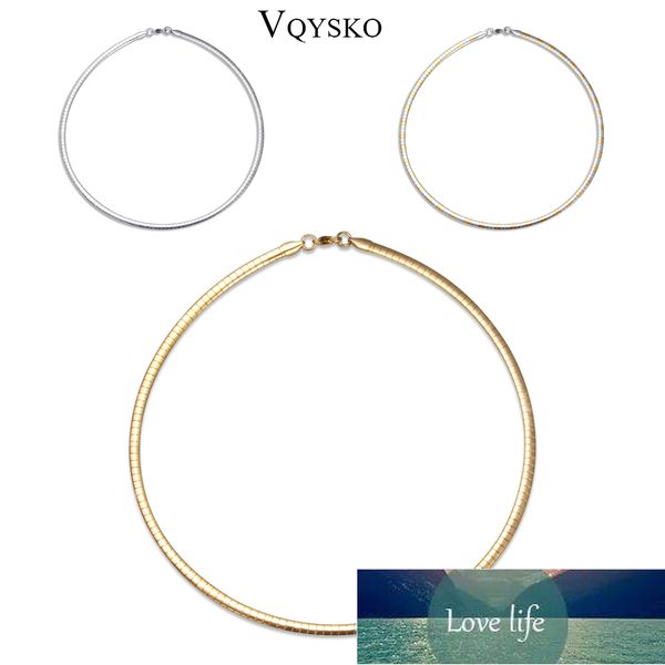 

new fashion stainless steel gold-color chunky collar choker necklace for women snake chain elegant lady trendy jewelry factory price expert, Silver