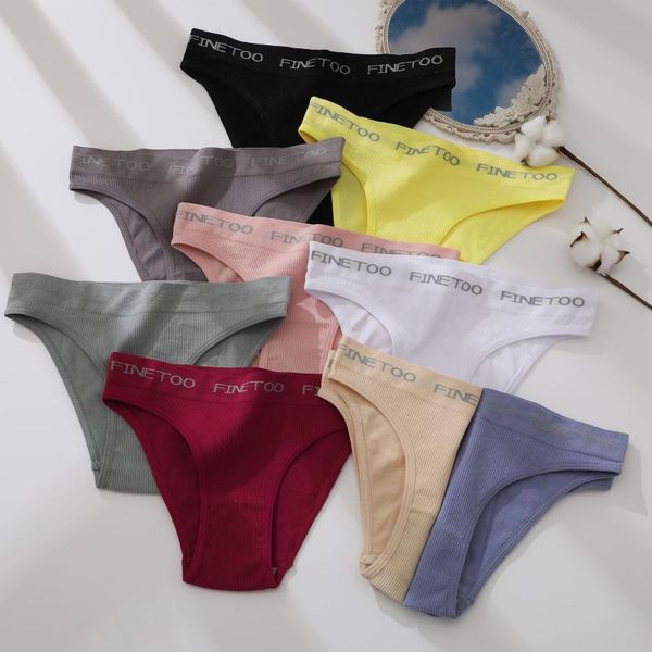 

women's panties 3pcs women triangle underwear seamless t-shaped pants cotton letter low waist comfortable lingerie femme pijamas, Black;pink