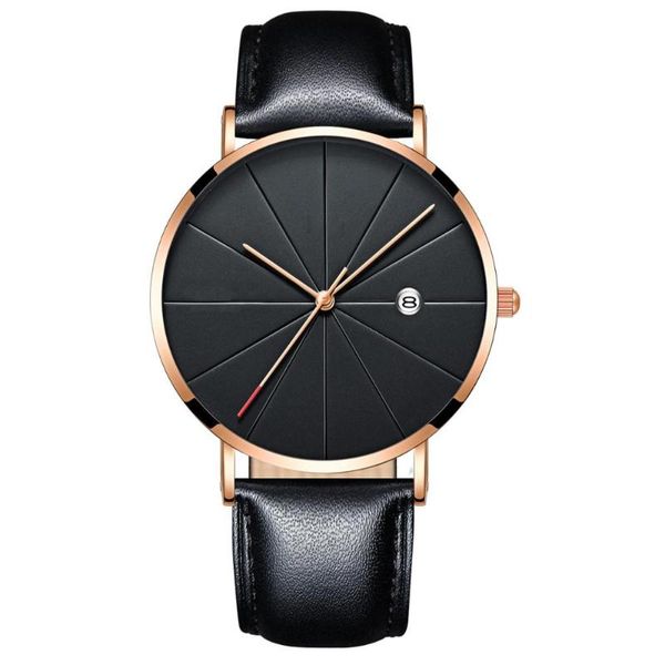 

wristwatches men watches ultra-thin minimalist leather stainless steel business suit watch male simple sport wrist clock hodinky, Slivery;brown