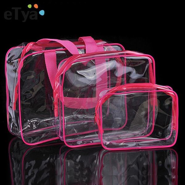 

etya transparent pvc bags travel organizer clear makeup bag women cosmetic beauty case toiletry tote make up pouch wash