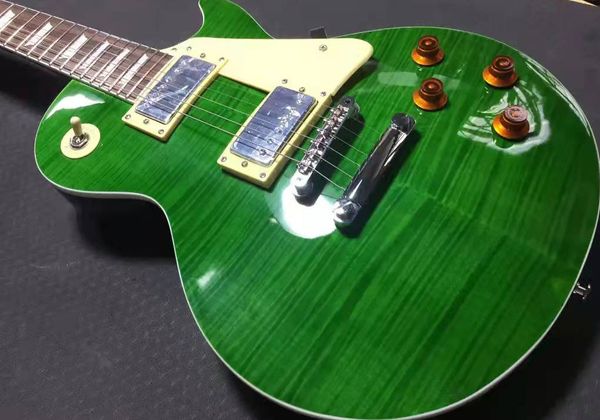

lp standard electric guitar one piece body & neck ,can customize flame maple