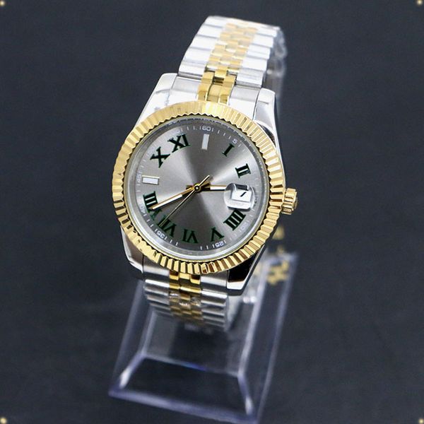 

luxury watch automatic mechanical watches aaa+ quality 41mm auto date watch analog-digital swimming wristwatches smartwatch luminous montre, Slivery;brown