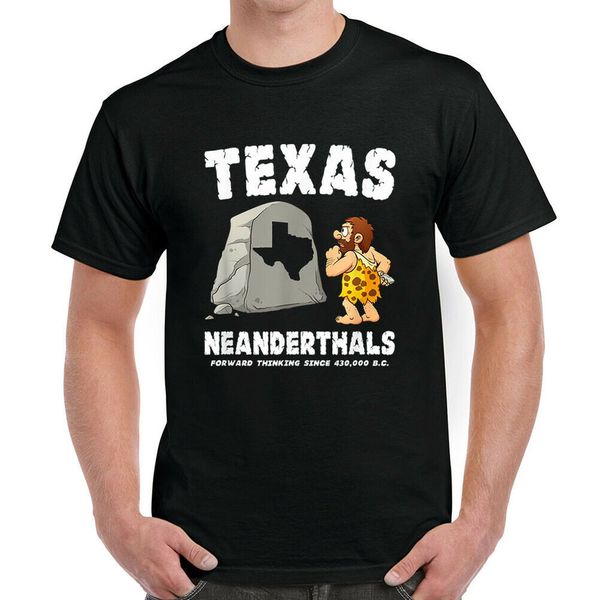 

texas neanderthals forward thinking t-shirt, White;black