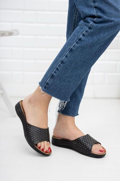 

women black cubic zirconia slippers