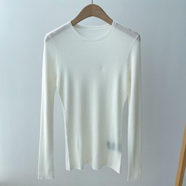 

sweaters o-neck women's sweater stretch solid color long sleeve slim early autumn knitted pullvers, White;black
