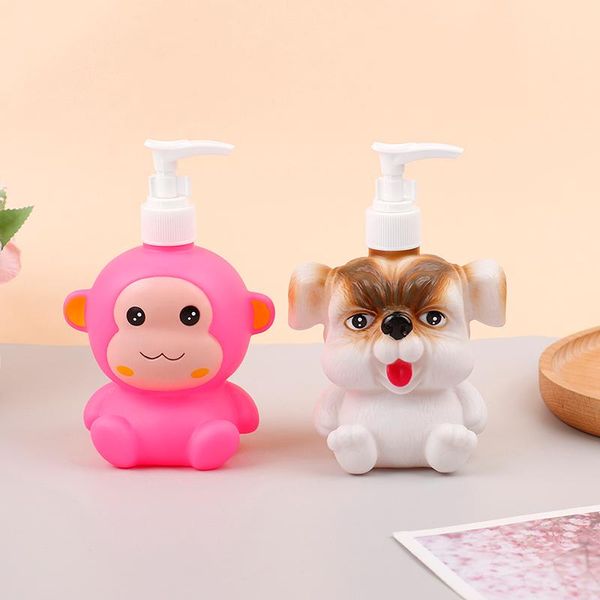 Dispenser di sapone liquido Cute Cartoon Animal Hand Pump Lotion Shampoo Gel doccia