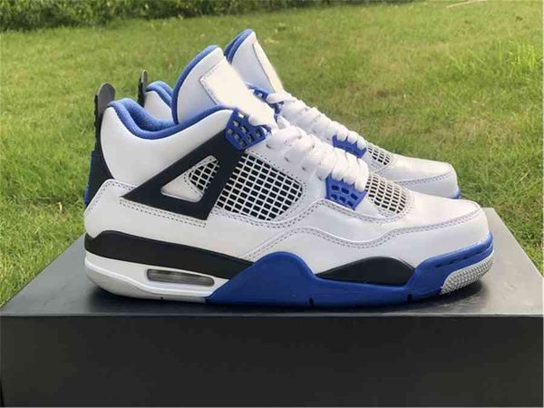 

2021 authentic 4 motorsports athletic shoes mens game royal black white blue limited release all-star sports sneakers with original box us7-, White;red